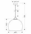 LAMPAMI - lampa kuchenna PONTE szkic