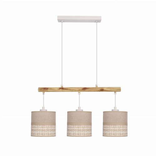 LAMPAMI - beżowa lampa nad stół, lampa wisząca do jadalni, nowoczesna lampa wisząca IZOTTO