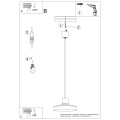 LAMPAMI - lampa nad okrągły stół BILO szkic