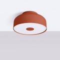 LAMPAMI - lampa sufitowa nowoczesna, lampa sufitowa do nowoczesnego salonu, plafon sufitowy retro, OMIQ ochra czerwona