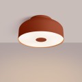 LAMPAMI - lampa sufitowa nowoczesna, lampa sufitowa do nowoczesnego salonu, plafon sufitowy retro, OMIQ ochra czerwona