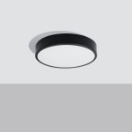 Plafon sufitowy czarny, lampa ledowa sufitowa 3000K ONYX 40 LED 