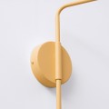 LAMPAMI - kinkiet złoty nowoczesny, kinkiet ścienny, kinkiet do czytania, kinkiet do sypialni, kinkiet do salonu NOX