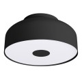 LAMPAMI - lampa sufitowa nowoczesna, lampa sufitowa do nowoczesnego salonu, plafon sufitowy retro, czarny plafon okrągły OMIQ