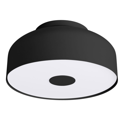 LAMPAMI - lampa sufitowa nowoczesna, lampa sufitowa do nowoczesnego salonu, plafon sufitowy retro, czarny plafon okrągły OMIQ