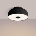 LAMPAMI - lampa sufitowa nowoczesna, lampa sufitowa do nowoczesnego salonu, plafon sufitowy retro, czarny plafon okrągły OMIQ
