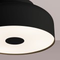 LAMPAMI - lampa sufitowa nowoczesna, lampa sufitowa do nowoczesnego salonu, plafon sufitowy retro, czarny plafon okrągły OMIQ
