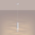 LAMPAMI - lampa nad wyspę, lampa tuba wisząca biała, tuba wisząca, biała lampa sufitowa tuba LAMI