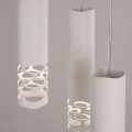 LAMPAMI - nowoczesna lampa potrójna wisząca, tuby wiszące białe, lampa nad stół do jadalni LIRO 3P