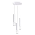 Lampa nad stół wisząca biała tuby sufitowe 125 cm 3xGU10 LAMI 3P