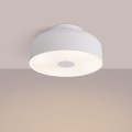 LAMPAMI - lampa sufitowa nowoczesna, lampa sufitowa do nowoczesnego salonu, plafon sufitowy retro, biały plafon okrągły OMIQ