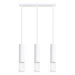 Lampa nad stół wisząca biała tuby sufitowe 125 cm 3xGU10 LAMI 3L 