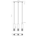 LAMPAMI - lampa nad stół do jadalni LAMI 3L szkic