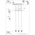 LAMPAMI - lampa nad stół do jadalni LAMI 3L szkic