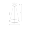 LAMPAMI - nowoczesna lampa sufitowa wisząca  CIRCOLO LED M NOWODVORSKI szkic
