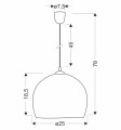 LAMPAMI -  lampa kuchenna PONTE szkic