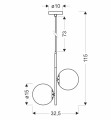 LAMPAMI - nowoczesna lampa wisząca do salonu szkic