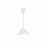 Lampa kuchenna biała regulowana lampa nad stół 1xE27 40W ALFA  ściągacz z rączką 