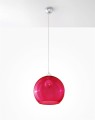 LAMPAMI - czerwona lampa wisząca, lampa do jadalni, lampa nad stół, lampa dla dziewczynki BALL