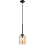 Lampa wisząca pojedyncza, lampa do salonu bursztynowa 150 cm 1xE27 ELARIS 
