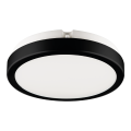 LAMPAMI - okrągły plafon łazienkowy led, lampa sufitowa ledowa, lampa sufitowa łazienkowa, lampa pod prysznic Vera 12W 4000K czarna IP65