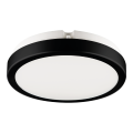 LAMPAMI - okrągły plafon łazienkowy led, lampa sufitowa ledowa, lampa sufitowa łazienkowa, lampa pod prysznic Vera 12W 4000K czarna IP65