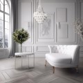 LAMPAMI - żyrandol do salonu, żyrandol kryształowy, lampa wisząca nad stół do jadalni, żyrandol do jadalni GEMMA