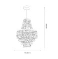LAMPAMI - żyrandol do jadalni GEMMA  szkic