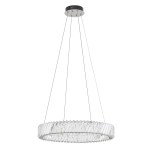 Żyrandol ledowy do salonu kryształowy 120 cm 3000K LUXORA LED