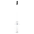 LAMPAMI - tuba ryflowana, lampa wisząca przy lustrze, nowoczesna tuba sufitowa wisząca, lampa do sypialni wisząca przy łóżku, lampa ledowa wisząca Ambiente LED CCT