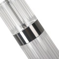 LAMPAMI - tuba ryflowana, lampa wisząca przy lustrze, nowoczesna tuba sufitowa wisząca, lampa do sypialni wisząca przy łóżku, lampa ledowa wisząca Ambiente LED CCT