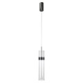 LAMPAMI - tuba ryflowana, lampa wisząca przy lustrze, nowoczesna tuba sufitowa wisząca, lampa do sypialni wisząca przy łóżku, lampa ledowa wisząca Ambiente LED CCT