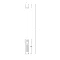 LAMPAMI - tuba ryflowana lampa ledowa wisząca Ambiente LED CCT szkic