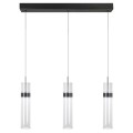 LAMPAMI - tuba ryflowana, lampa wisząca potrójna, lampa ledowa do salonu, lampa nad stół , lampa nad wyspę kuchenną Ambiente 3LED CCT