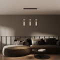 LAMPAMI - tuba ryflowana, lampa wisząca potrójna, lampa ledowa do salonu, lampa nad stół , lampa nad wyspę kuchenną Ambiente 3LED CCT