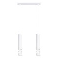 LAMPAMI - nowoczesna lampa potrójna wisząca, tuby wiszące białe, lampa nad stół wisząca, lampa do jadalni LAMI 2L