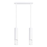 Lampa nad stół wisząca biała tuby sufitowe 125 cm 2xGU10 LIRO 2L