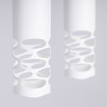 LAMPAMI - nowoczesna lampa potrójna wisząca, tuby wiszące białe, lampa nad stół wisząca, lampa do jadalni LAMI 2L