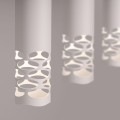 LAMPAMI - nowoczesna lampa potrójna wisząca, tuby wiszące białe, lampa nad stół do jadalni LIRO 3L
