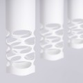 LAMPAMI - nowoczesna lampa potrójna wisząca, tuby wiszące białe, lampa nad stół do jadalni LIRO 3L