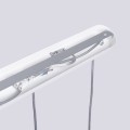 LAMPAMI - nowoczesna lampa potrójna wisząca, tuby wiszące białe, lampa nad stół do jadalni LIRO 3L