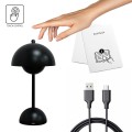 LAMPAMI - czarna lampka nocna, lampka do sypialni, lampka stojąca do salonu, lampka ledowa stojąca nowoczesna COSTA Black