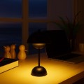 LAMPAMI - czarna lampka nocna, lampka do sypialni, lampka stojąca do salonu, lampka ledowa stojąca nowoczesna COSTA Black
