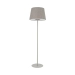 Beżowa lampa podłogowa 1xE27 modern classic TUTOIA silk gray