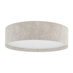 Beżowa lampa sufitowa plafon okrągły 4xE27 modern classic CEDRO M