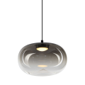LAMPAMI - lampa do jadalni, klosze szklane kule, lampa wisząca dymiona, lampa do sypialni przy łóżku, lampa ledowa wisząca VASO 1 SMOKED 4W