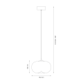 LAMPAMI - lampa ledowa wisząca  Vaso 1 Biały 4W szkic