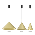 LAMPAMI - lampa nad okrągły stół, lampa do jadalni, lampa nowoczesna wisząca, złota lampa wisząca pojedyncza CAPITAL GOLD Ø17cm 1xGX53