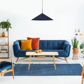 LAMPAMI - lampa nad okrągły stół, lampa do jadalni, lampa nowoczesna wisząca, niebieska lampa wisząca CAPITAL BLUE