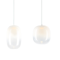 LAMPAMI - lampa do jadalni, klosze szklane kule, lampa wisząca biała, lampa ledowa wisząca Vaso Biały 15W